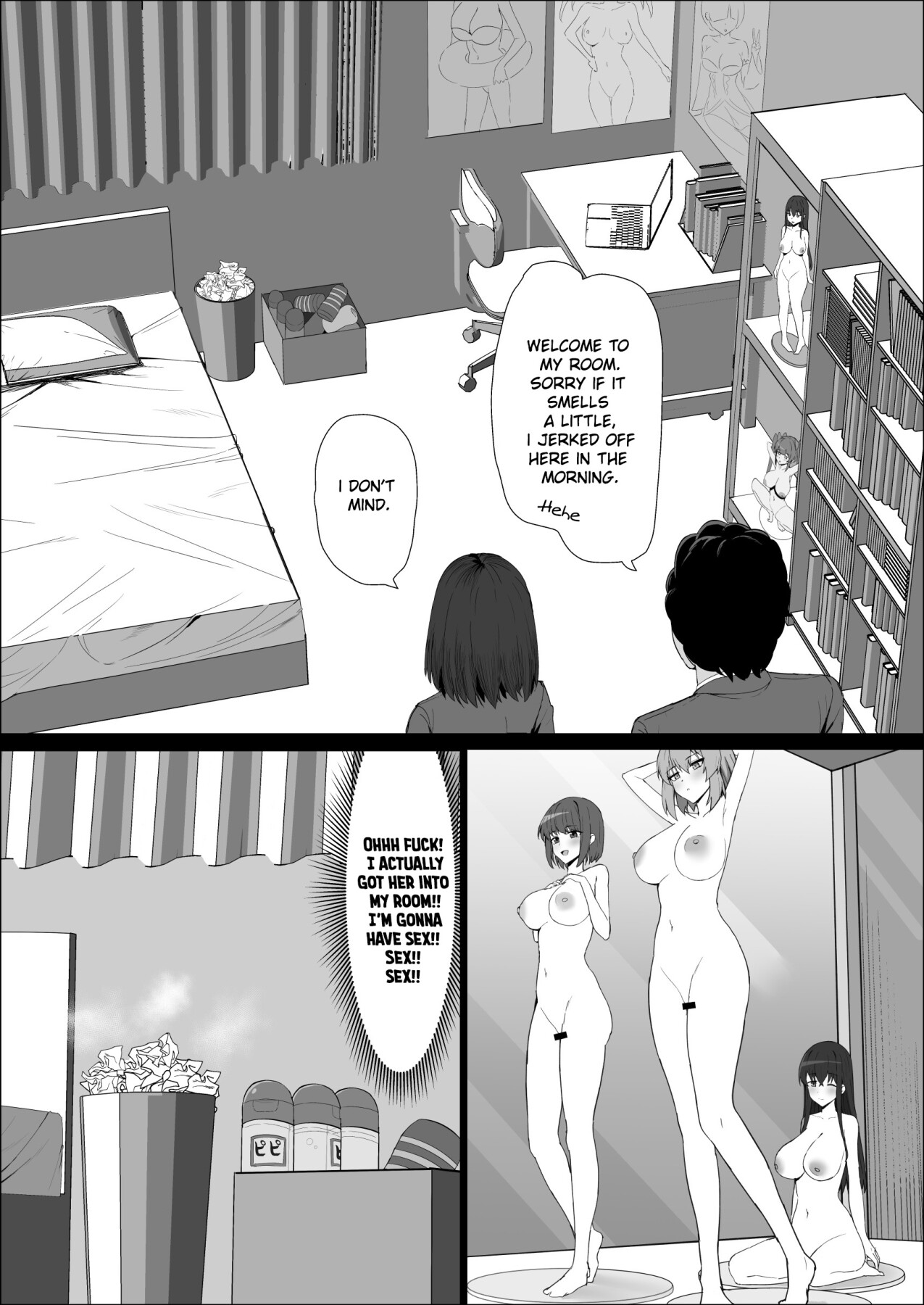 Hentai Manga Comic-My Expressionless Childhood Friend Was Snatched Away by a Creepy Otaku and Was Having Lovey-Dovey Tongue-Kissing Sex-Read-9